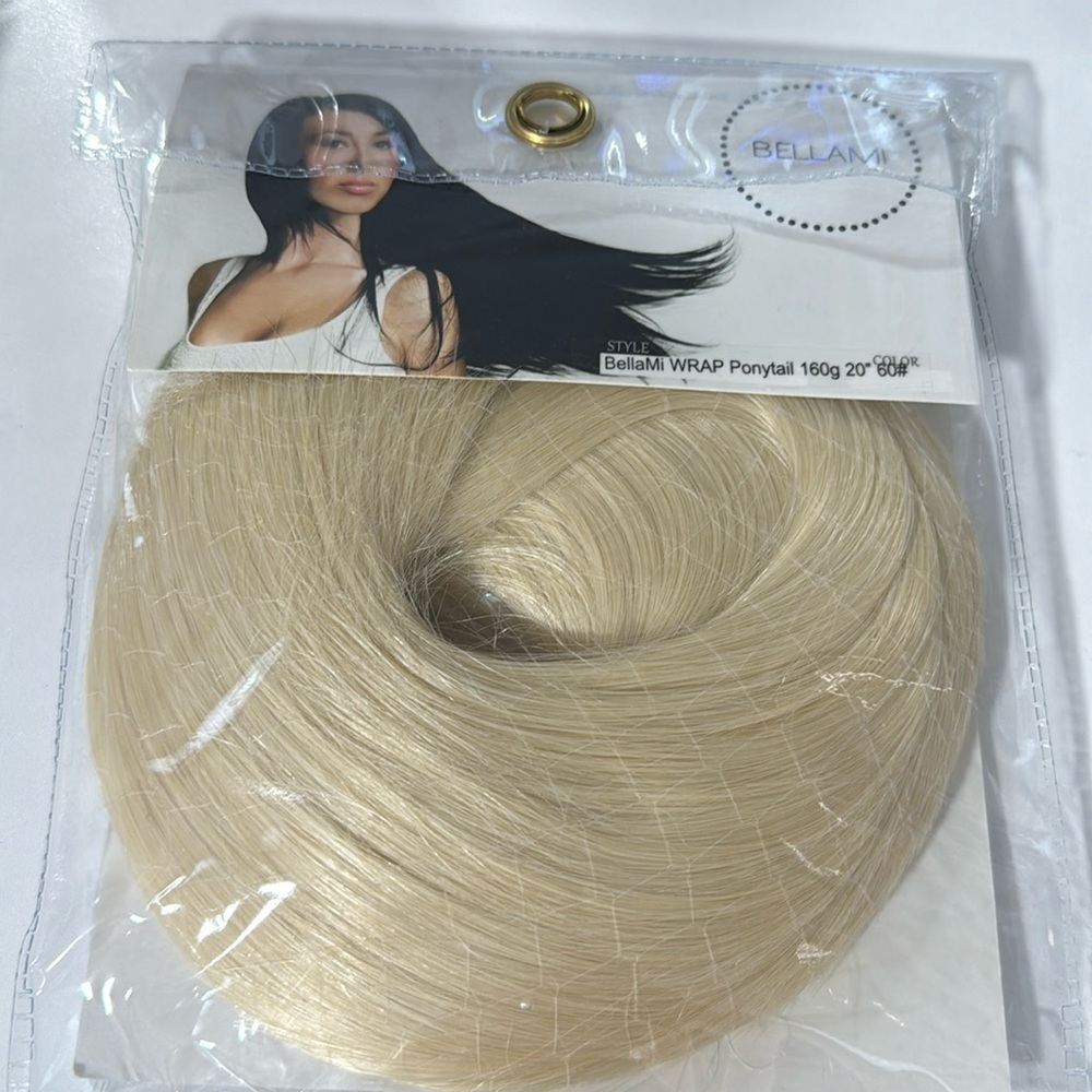 Bellami ponytail wrap Ash Blonde (60) 20 in